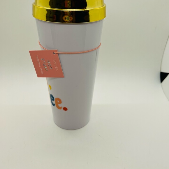 NWT ban.do Hot Stuff Thermal Mug “But First Coffee” - Picture 5 of 5